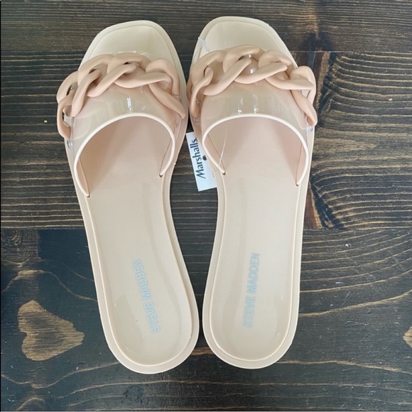 NEW Steve Madden Blush Pink Slide Sandals size 8 - Picture 8 of 8